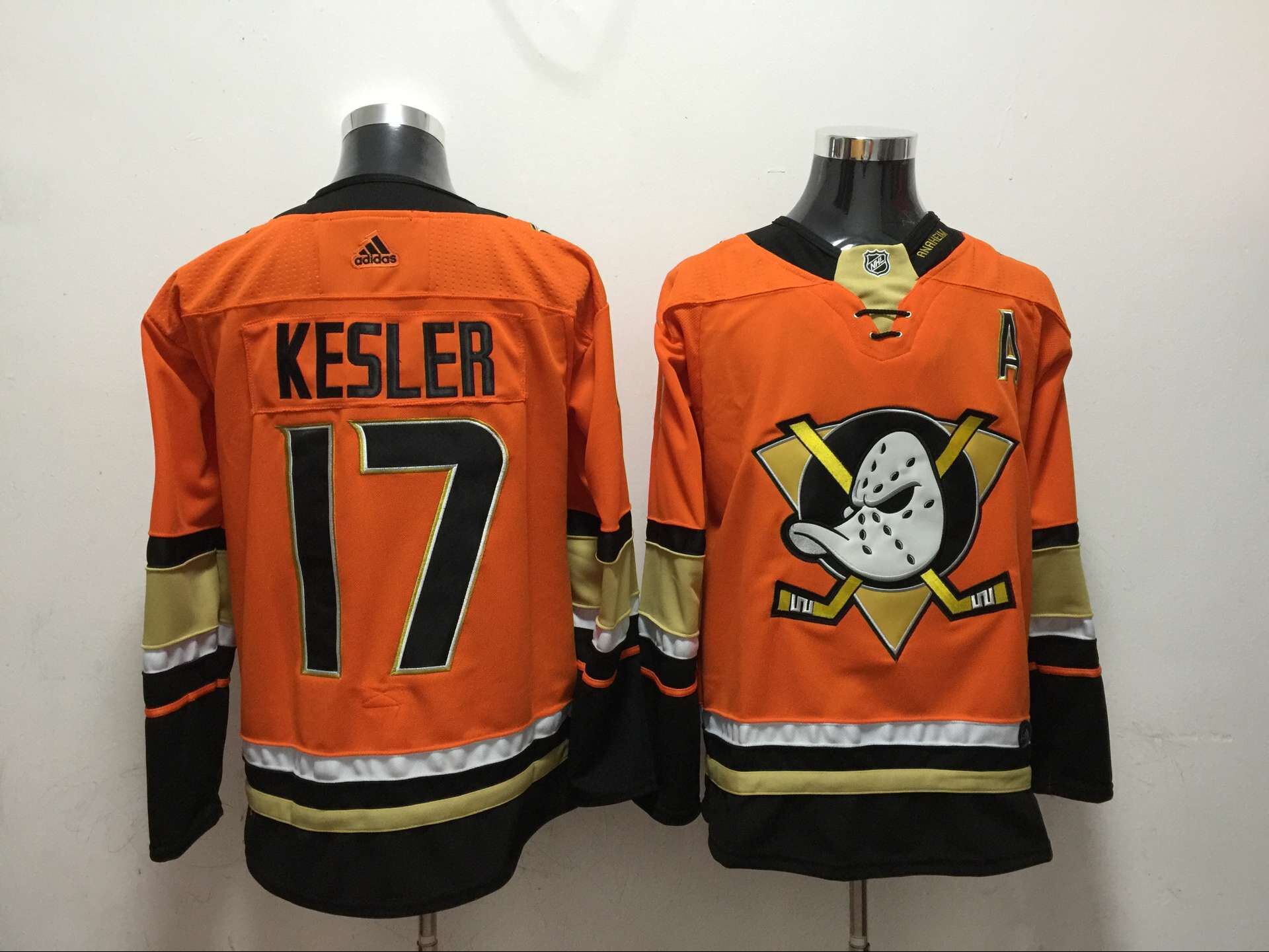 Men Anaheim Ducks 17 Kesler Orange Adidas Hockey Stitched NHL Jerseys